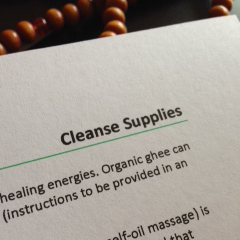 Cleanse Supply List
